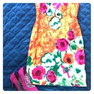 Floral print summer dress